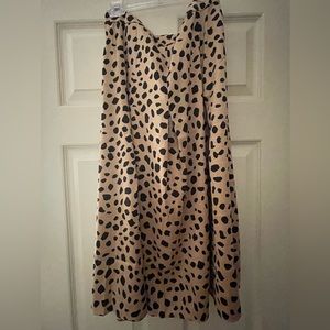 LOFT Midi Skirt - Leopard Print